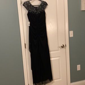 Davids Bridal Navy evening dress
